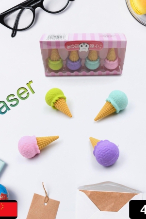 cone-donut-lolipop-ice-cream-eraser-for-girls-boys-eraser-for-school-bday-return-gift-party-doughnut-lollipop-ice-cream-theme-shape-erasers-pencils-set-for-kids-educational-stationary-kit