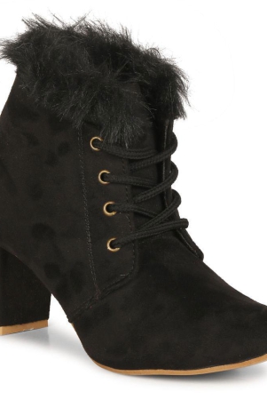 commander-black-womens-ankle-length-boots-none