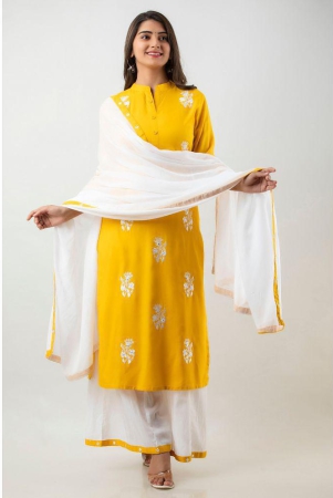 mauka-yellow-straight-rayon-womens-stitched-salwar-suit-pack-of-1-none