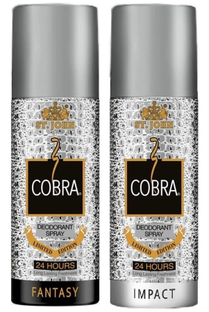 st-john-cobra-impact-sensual-150ml-each-deodorant-spray-for-men-150-ml-pack-of-2-