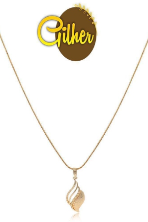 gilher-gold-plated-daily-wear-pendant-chain-24-inch-long-for-women-golden