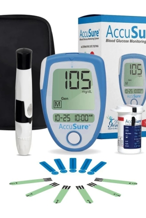 accusure-instant-digital-blood-glucometer-kit-with-25-strips10-lancet1-lancing-device