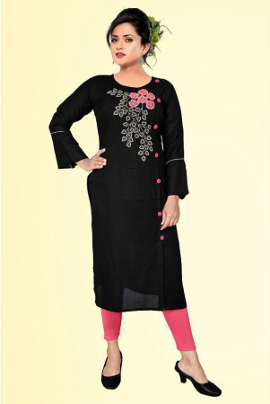 haya-black-rayon-womens-straight-kurti-pack-of-1-none