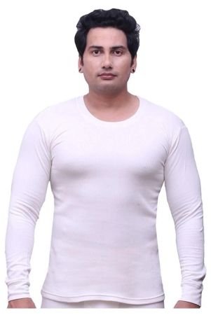 selfcare-white-cotton-mens-thermal-tops-pack-of-1-xs