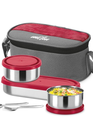 Milton Master Stainless Steel Lunch Box, Red