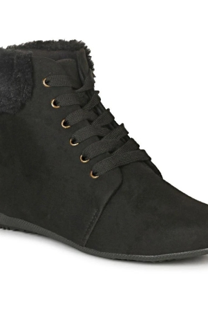 saheb-black-womens-ankle-length-boots-none