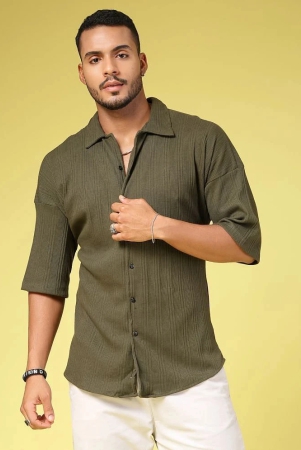 rigo-100-cotton-oversized-fit-striped-half-sleeves-mens-casual-shirt-olive-pack-of-1-none