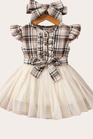 checked-printed-baby-girl-frock-with-bow-for-kid-girls-brown-12-18-months