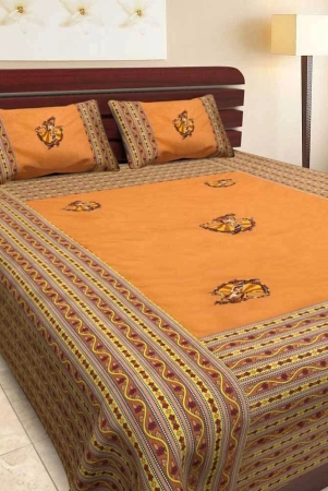 uniqchoice-jaipuri-traditional-pure-cotton-embroidered-patch-work-double-bed-sheet-with-2-pillow-cover