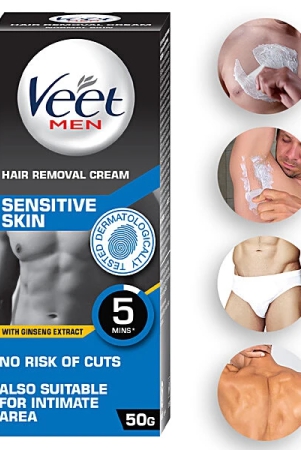 Veet Men Hair Removal Crean Sensitive, 50 Gm