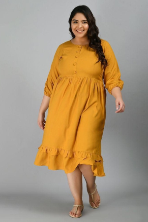 prettyplus-by-desinoor-mustard-rayon-womens-a-line-dress-pack-of-1-none