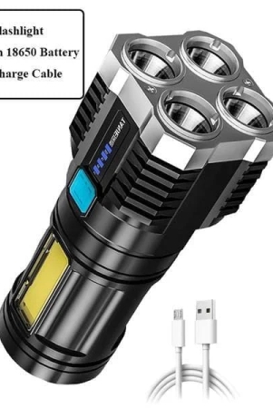 uttamrobotics-torch-usb-rechargeable-led-torch-600-lumens-flashlight