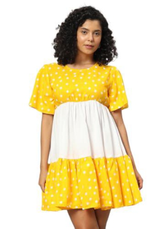 funday-fashion-women-casual-polka-dot-fit-flare-dress