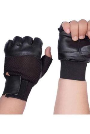 emmemm-genuine-unisex-leather-gym-gloves-for-advanced-fitness-training-and-workout-with-half-finger-length-one-size