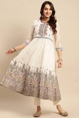 rangita-women-chanderi-off-white-yoke-embroidered-calf-length-anarkali-kurti-none