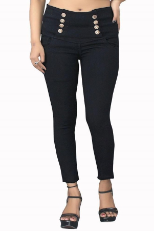 AngelFab - Black Denim Skinny Fit Women''s Jeans ( Pack of 1 ) - None