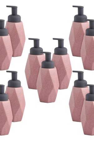 kuber-industries-liquid-soap-dispenser-pack-of-5-400-ml-pink-for-handwash-shampoo-bathroom-wash-basin-kuber-industries-soap-dispenser-15-piece-pack-of-5-400-ml-pink-jy00014