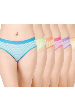 iconic-me-pack-of-6-cotton-striped-womens-bikini-multicolor-none