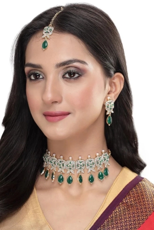 sukkhi-green-alloy-necklace-set-pack-of-1-green