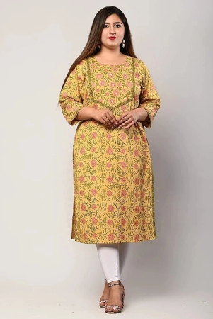 swasti-yellow-cotton-womens-straight-kurti-pack-of-1-none