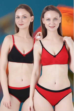 jomferry-777-cotton-non-padded-bra-and-panty-set-of-2-pcs-redblack-38