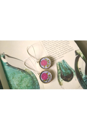 pink-fuchsia-flower-dangler-earrings