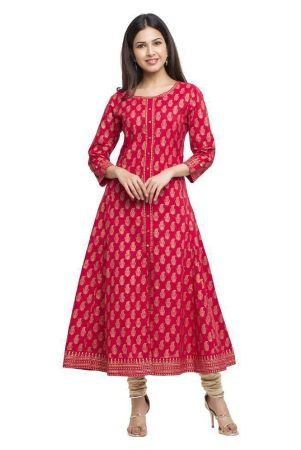 yash-gallery-pink-cotton-womens-flared-kurti-pack-of-1-none