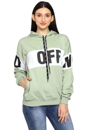 PPTHEFASHIONHUB Fleece Women''s Hooded Sweatshirt ( Turquoise ) - None