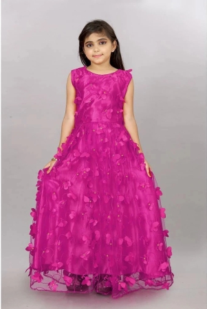 a-to-z-cart-fluorescent-pink-net-girls-gown-pack-of-1-none