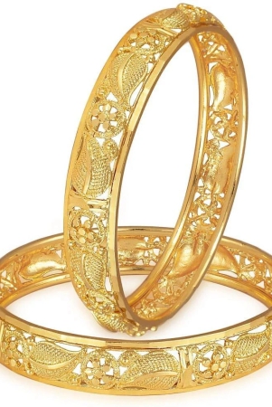 vivastri-gold-bangle-pack-of-1-none