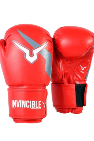 invincible-amateur-training-gloves-red-8-oz