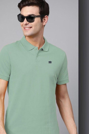 adorate-cotton-blend-regular-fit-solid-half-sleeves-mens-polo-t-shirt-green-pack-of-1-none