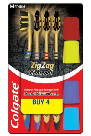 colgate-zigzag-charcoal-medium-bristle-toothbrush-4-pcs