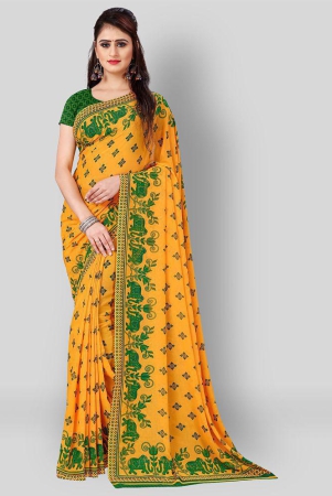 anand-sarees-yellow-georgette-saree-with-blouse-piece-pack-of-1