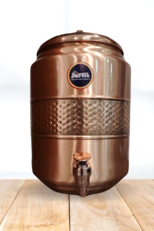 Softel Hammered Copper Table Top Water Dispenser | Copper Matka | 1 Pc