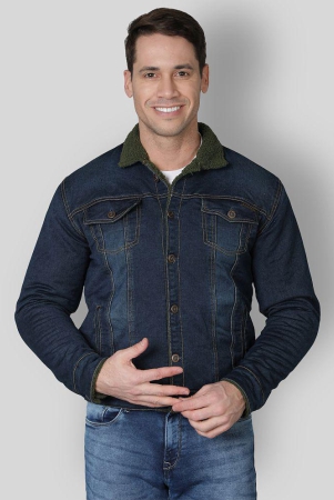 nuevosporta-green-denim-regular-fit-mens-denim-jacket-pack-of-1-none