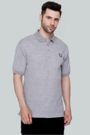 leebonee-grey-cotton-blend-regular-fit-mens-polo-t-shirt-pack-of-1-none