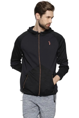 campus-sutra-black-polyester-fleece-jacket-m