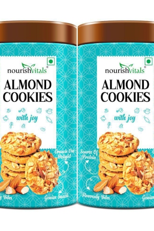 nourishvitals-almond-cookies-heavenly-bites-source-of-protein-crunchy-delights-genius-snack-120g-x-pack-of-2