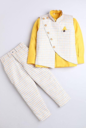 dkgf-fashion-yellow-cotton-blend-boys-2-piece-suit-pack-of-1-none