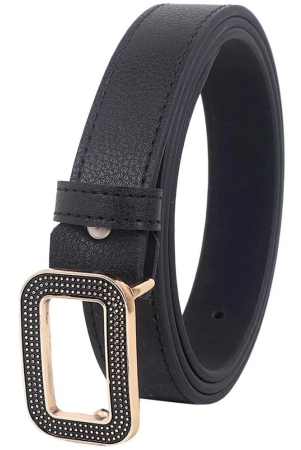 zacharias-black-faux-leather-mens-casual-belt-pack-of-1-none