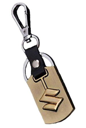 autosun-metallic-keychain-maruti-suzuki-single-golden