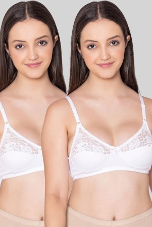 bodycare-white-cotton-blend-lightly-padded-womens-everyday-bra-pack-of-2-none