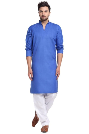 banity-bey-cotton-blend-v-neck-straight-kurta-for-men