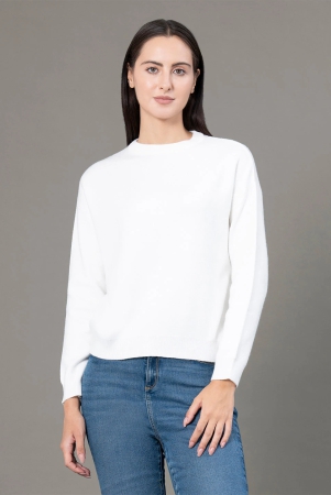 RedTape Round Neck Solid Sweater for Women |  Everyday Comfort