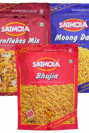 satmola-flavorful-crunch-namkeen-combo-pack-cornflakes-mix-300g-moong-dal-350g-bikaneri-bhujia-400g