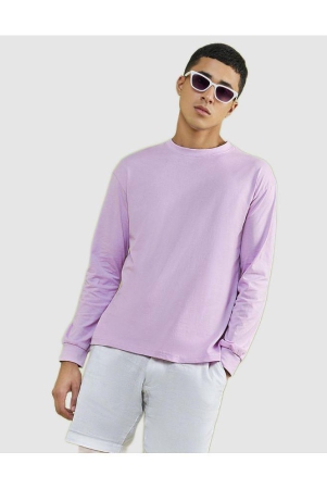 bewakoof-purple-cotton-blend-oversized-fit-mens-t-shirt-pack-of-1-none