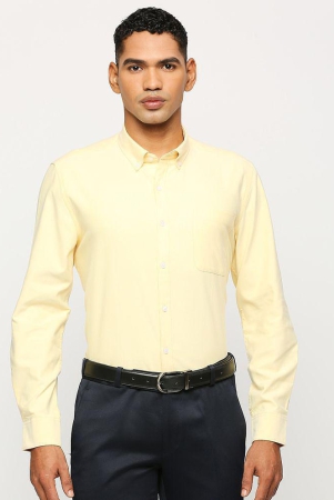 solemio-cotton-blend-regular-fit-full-sleeves-mens-formal-shirt-yellow-pack-of-1-none