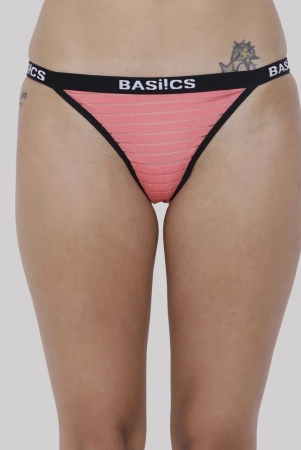 basiics-by-la-intimo-pack-of-1-polyester-striped-womens-crotchless-coral-bcpth01-none