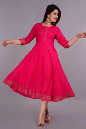 smien-pink-rayon-womens-anarkali-kurti-pack-of-1-none